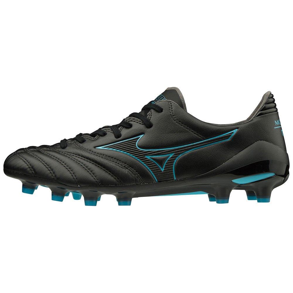 Mizuno Men's Football Boots Black/Blue Turquoise MORELIA NEO II MD Shoes - P1GA195325